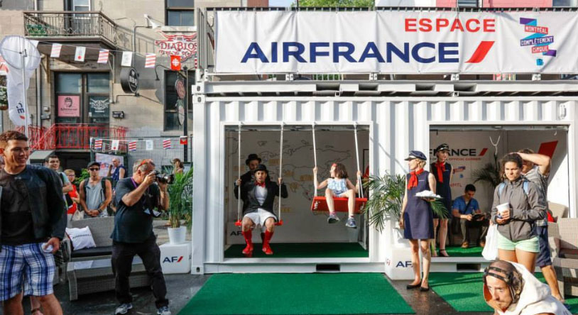 AirFrance "France is in the Air container