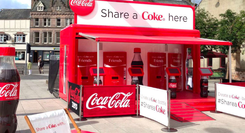 Coca-Cola Share a Coke experience container