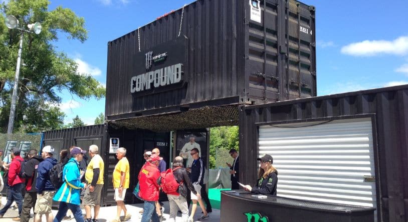 Shipping container for events - perimeters