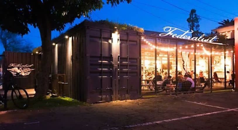 Federalist Pizza_Shipping container restaurant