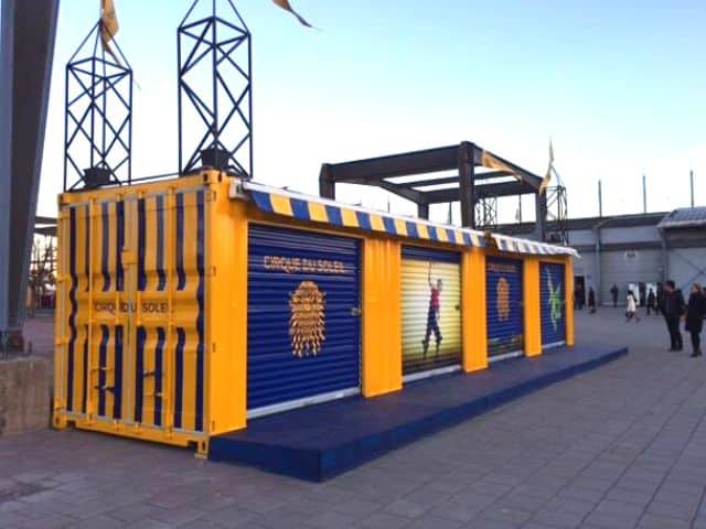 Conteneur maritime de 40 pieds pour événements Conteneur maritime de 40 pieds pour événements